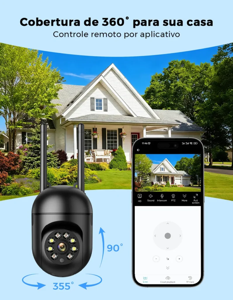 Câmera Segurança IP Wifi com Visão Noturna Interna ICSEE