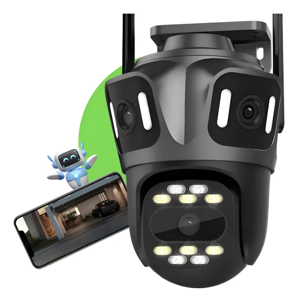 Câmera Smart Wifi Lente Tripla P15 Alta Definição Segurança