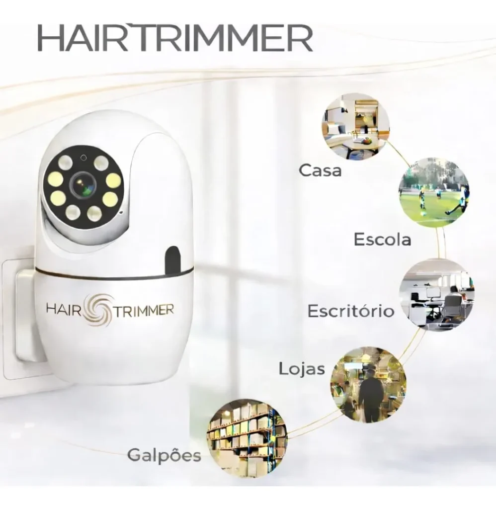 Câmera de Segurança Tomada 360 Wifi IP Full HD JT8178