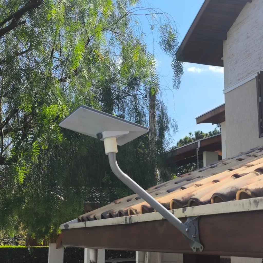 Suporte Starlink Mini Telhado Haste 56cm Fixação Parede Laje