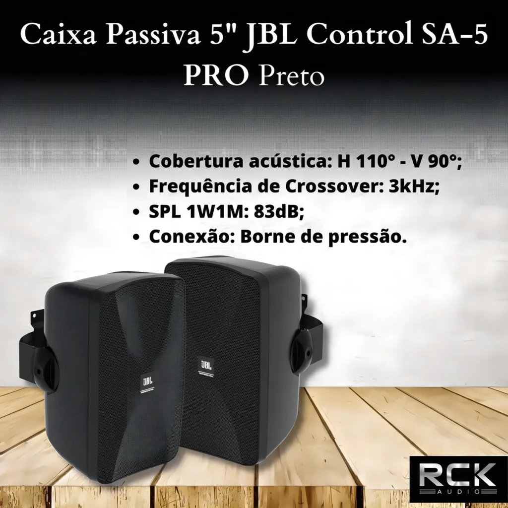 Caixa Passiva 5 JBL Control SA5 Pro 80W Par