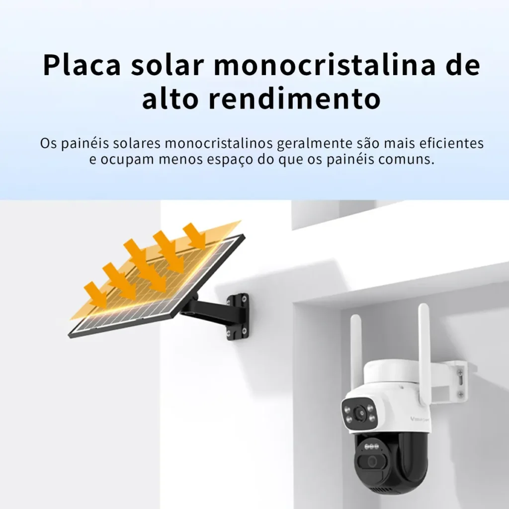 Câmera de Segurança Solar Vstarcam WiFi Binocular 4MP