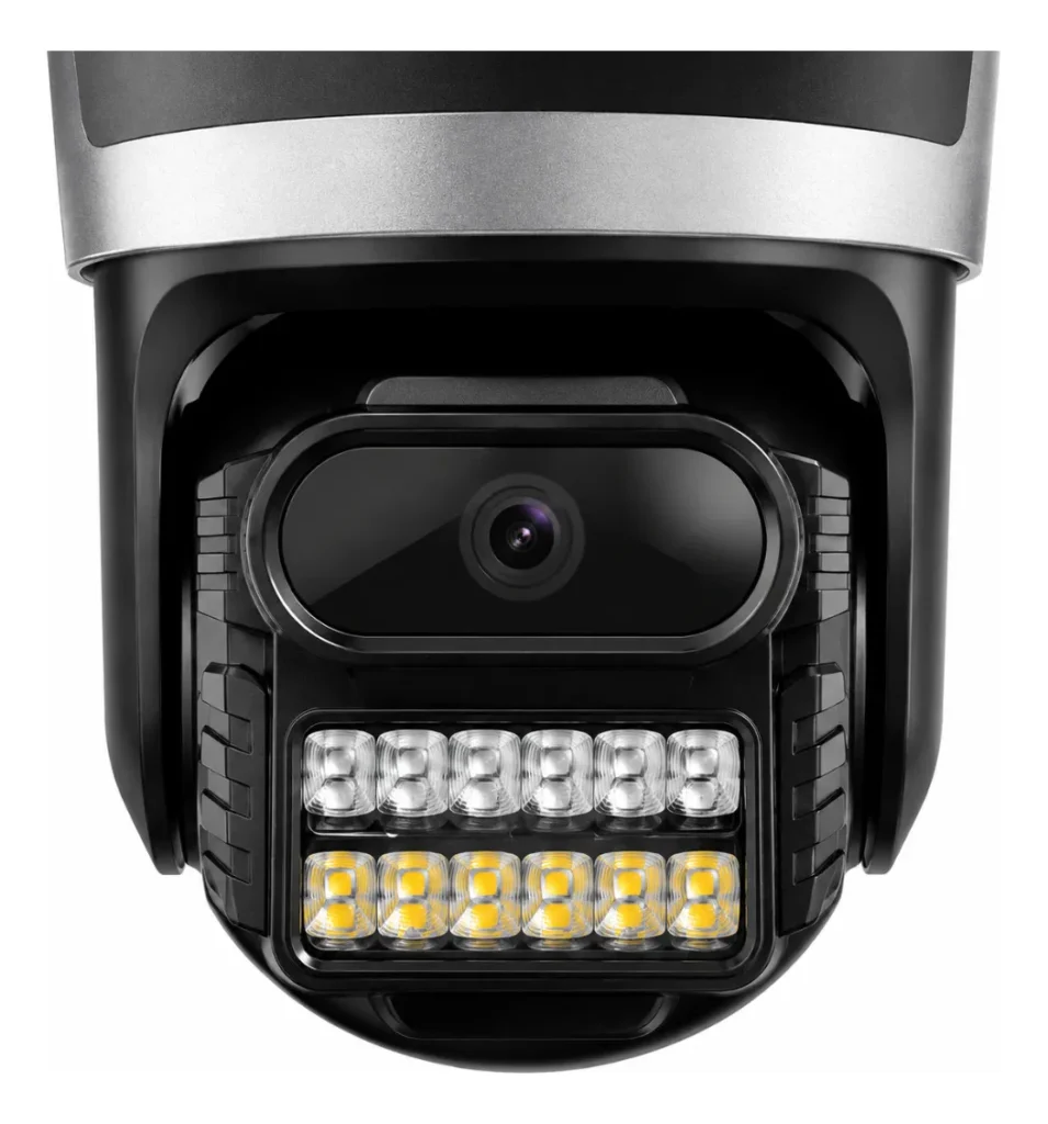 Câmera PTZ Externa 9MP Wi-Fi com Lente Tripla e Alarme
