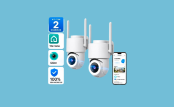 2 Câmera Segurança IP Wi-Fi iCSee Infravermelho Prova D’água