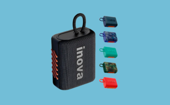 Caixa de Som Mini Bluetooth TWS Inova Grave Potente com Rádio