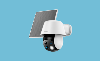 Câmera de Segurança Solar WiFi 2K Externa 360° Pan/Tilt com IA