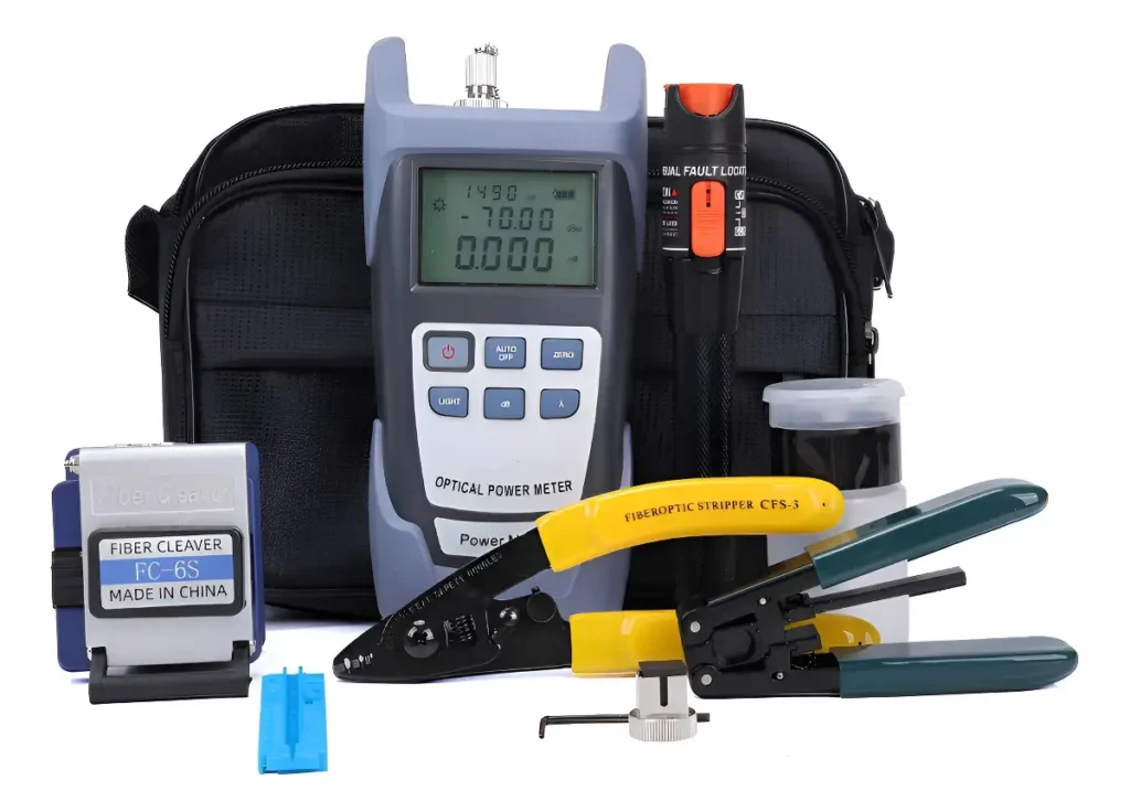 Kit Fibra Ótica Para Conectorização Completo Ferramentas Fibra Ótica FTTH Profissional