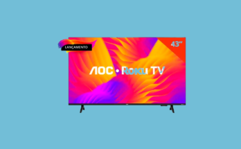 Smart TV 43 AOC LED Roku Full HD Wi-Fi 43S5155/78G
