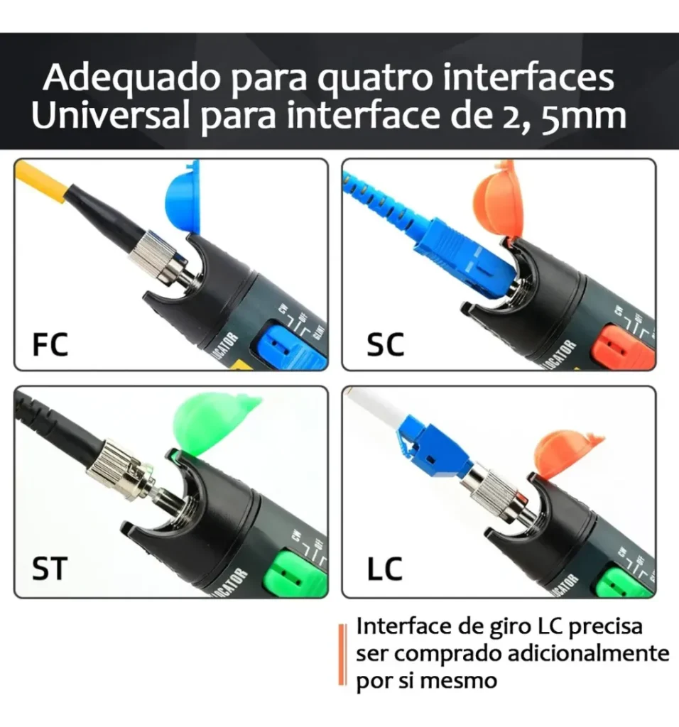 Caneta Laser Visualizador De Falhas Fibra Óptica 30mw 30km
