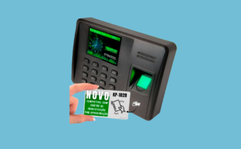 Relógio de Ponto Biométrico Digital Impressão Eletrônico KNUP KP-1028