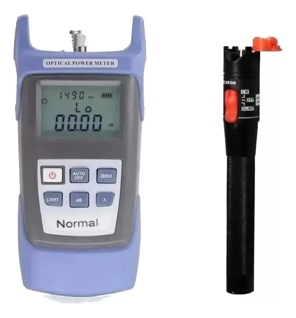 Caneta Visualizador De Falhas 10mw 10km + Power Meter Fibra