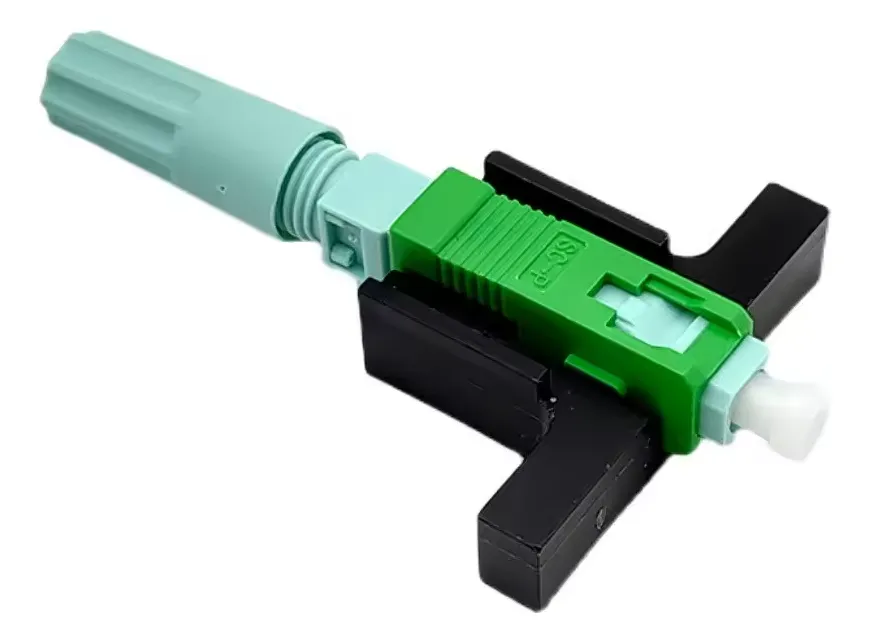 Kit 100 Pçs – Conectores Fibra Óptica de Campo SC/APC – Rosca