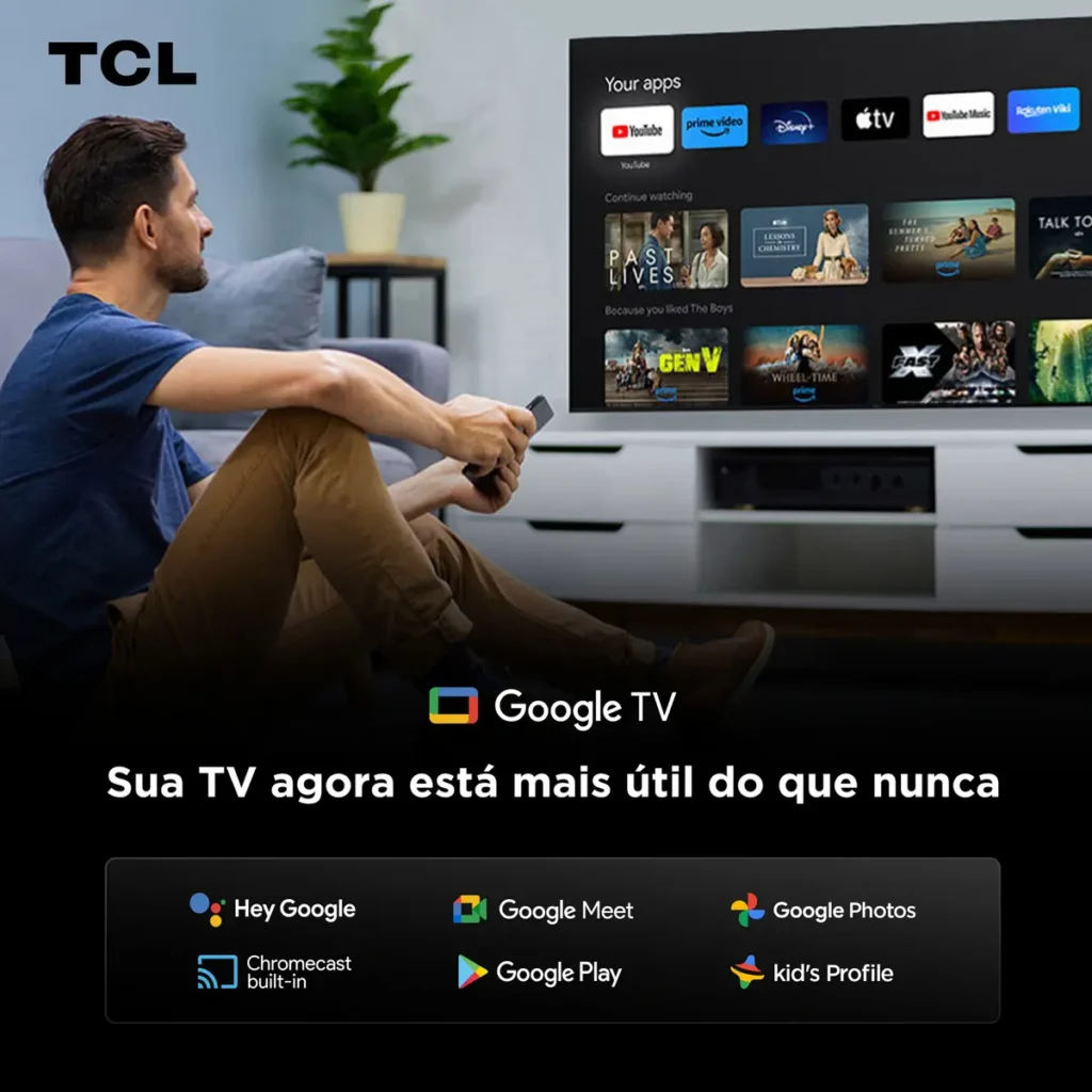 Smart TV TCL 65 Polegadas QLED 4K P7K
