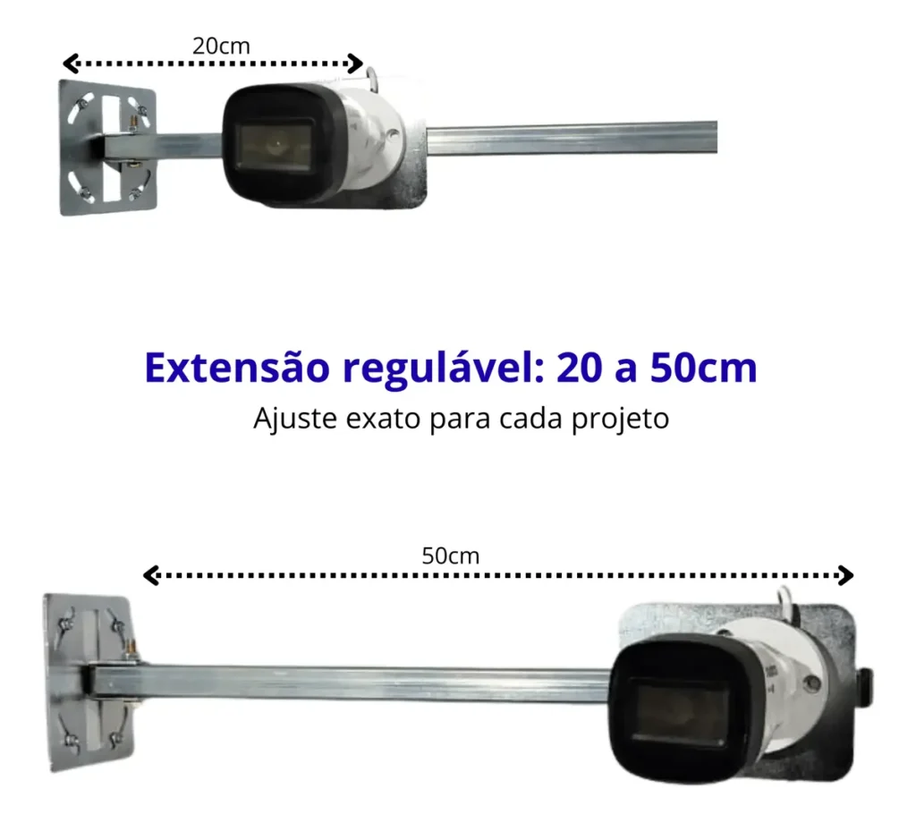 Suporte Para Câmera Articulado Prolongador Parede
